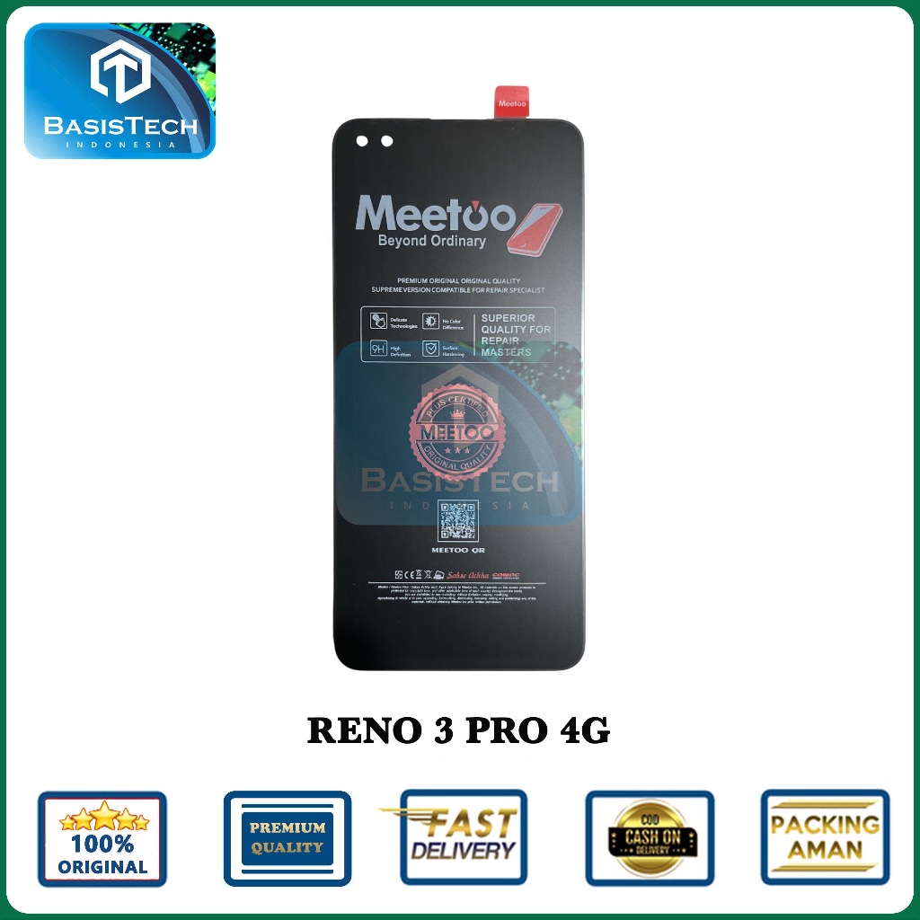 LCD FOR OPPO RENO 3 PRO 4G - NOT FINGERPRINT - MEETOO ORIGINAL