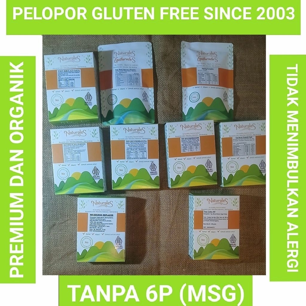 Tepung GFCF | Tepung Cake NON FENOL | Tepung Beras Putih | Tepung Mocaf | Tepung panir | Tepung Brea