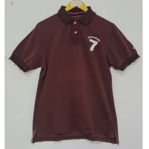 Kaos Polo Abercrombie Destroyed Size M Unisex PL