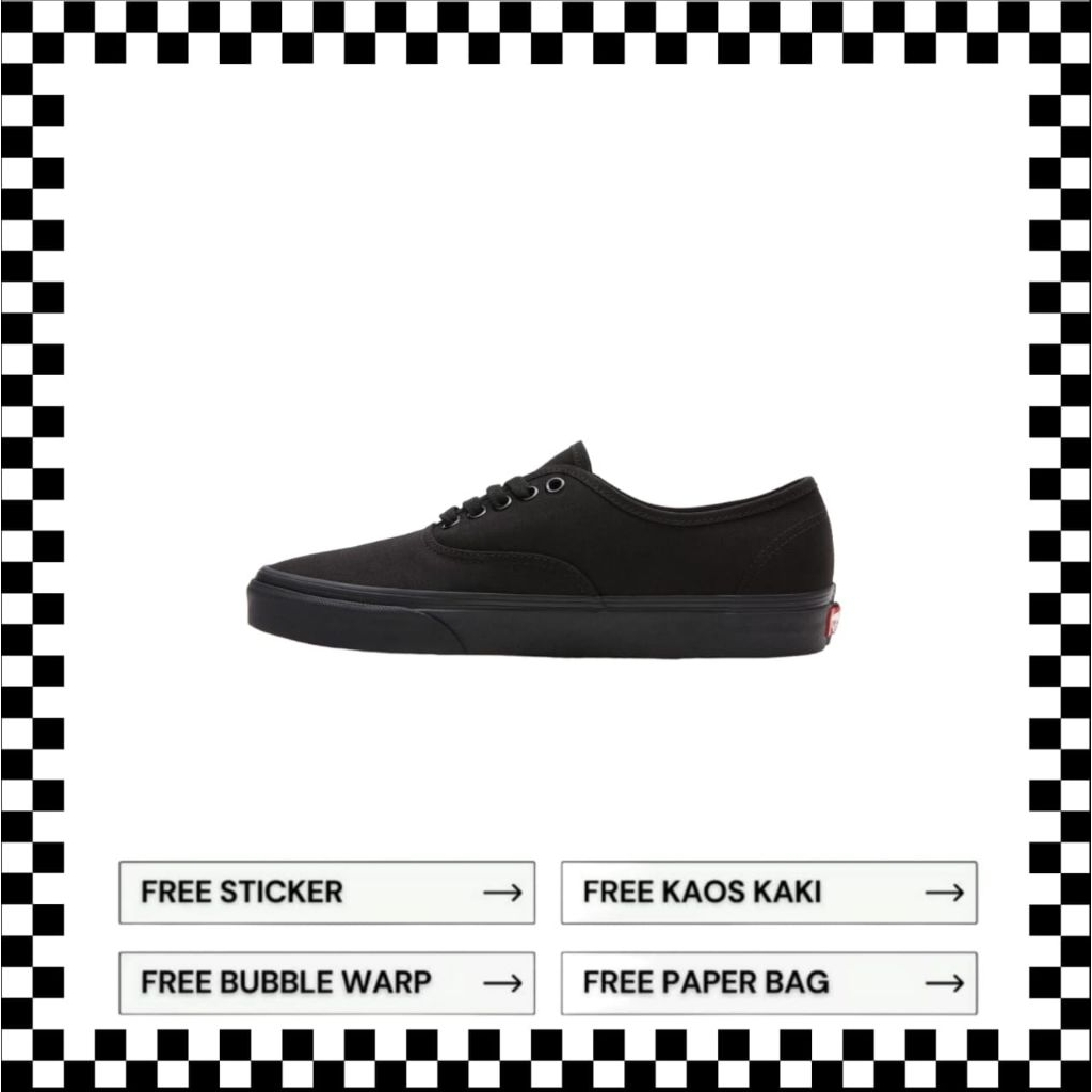 Vans Authentic Full Black Original 100%