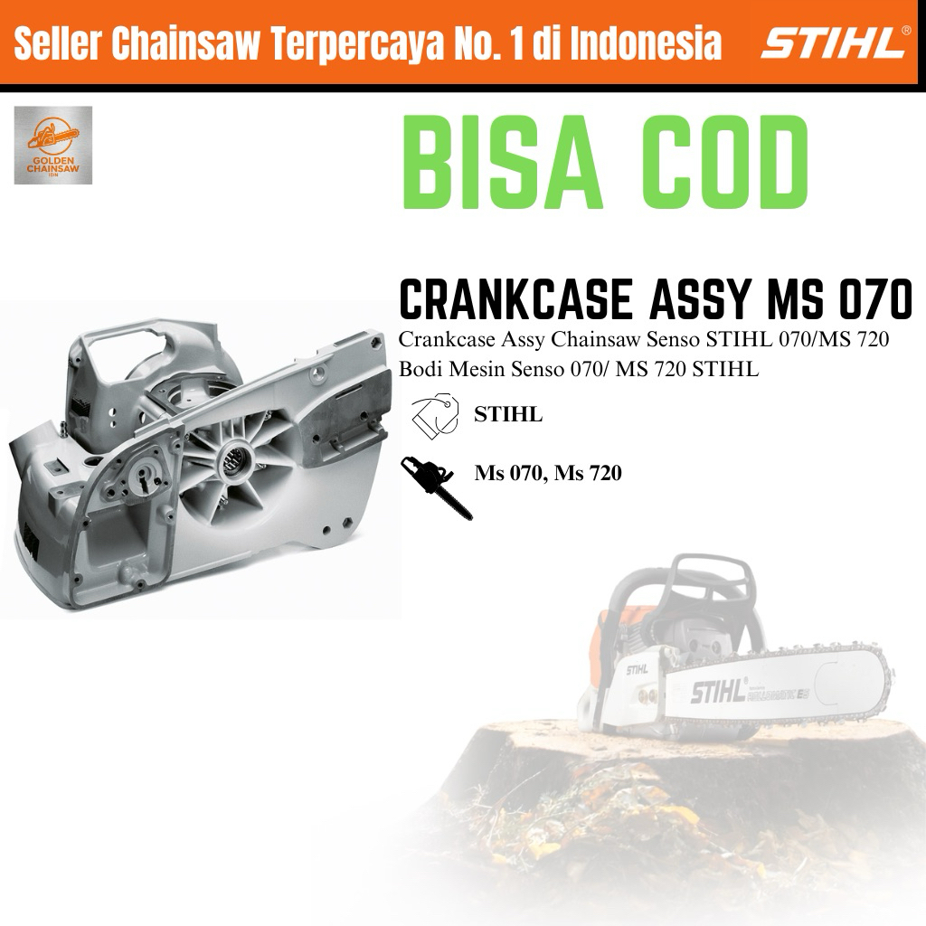 Crankcase Assy Chainsaw Senso STIHL 070/MS 720 Bodi Mesin Senso 070/ MS 720 STIHL