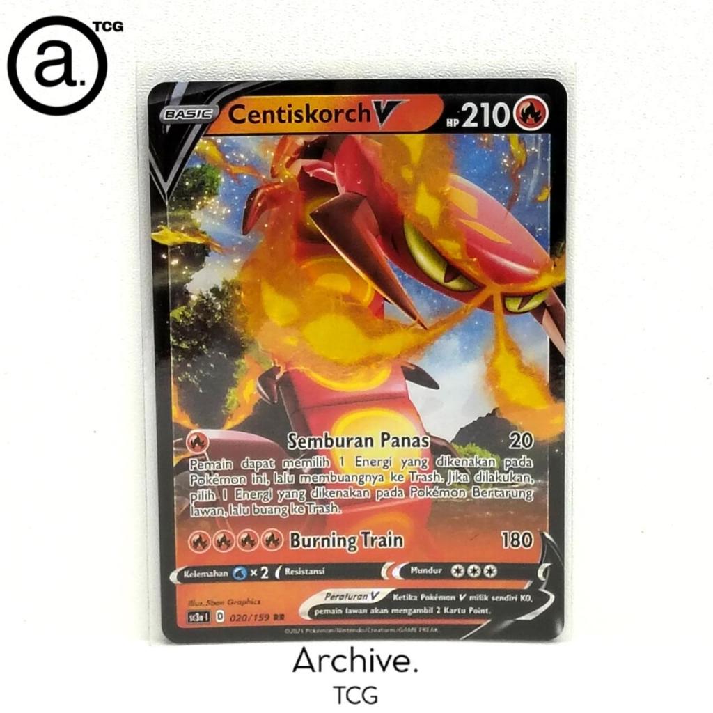 Centiskorch V (020/159) Pokemon Indonesia ~ VMAX Berkilau Set A SC3A