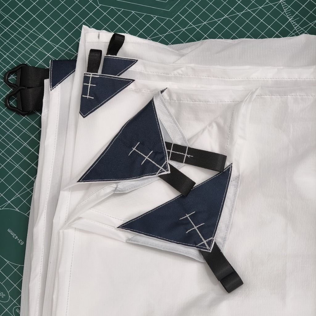 Flysheet Ultralight Nylon mini ripstop 2x3,  3x3, 4x3 19 loop Shelter Awning Atap Tenda Camping