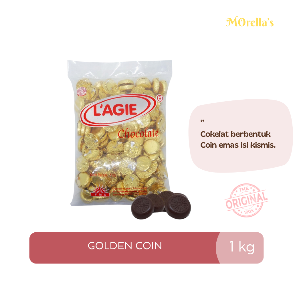 Lagie Golden Coin Coklat Kiloan 1kg