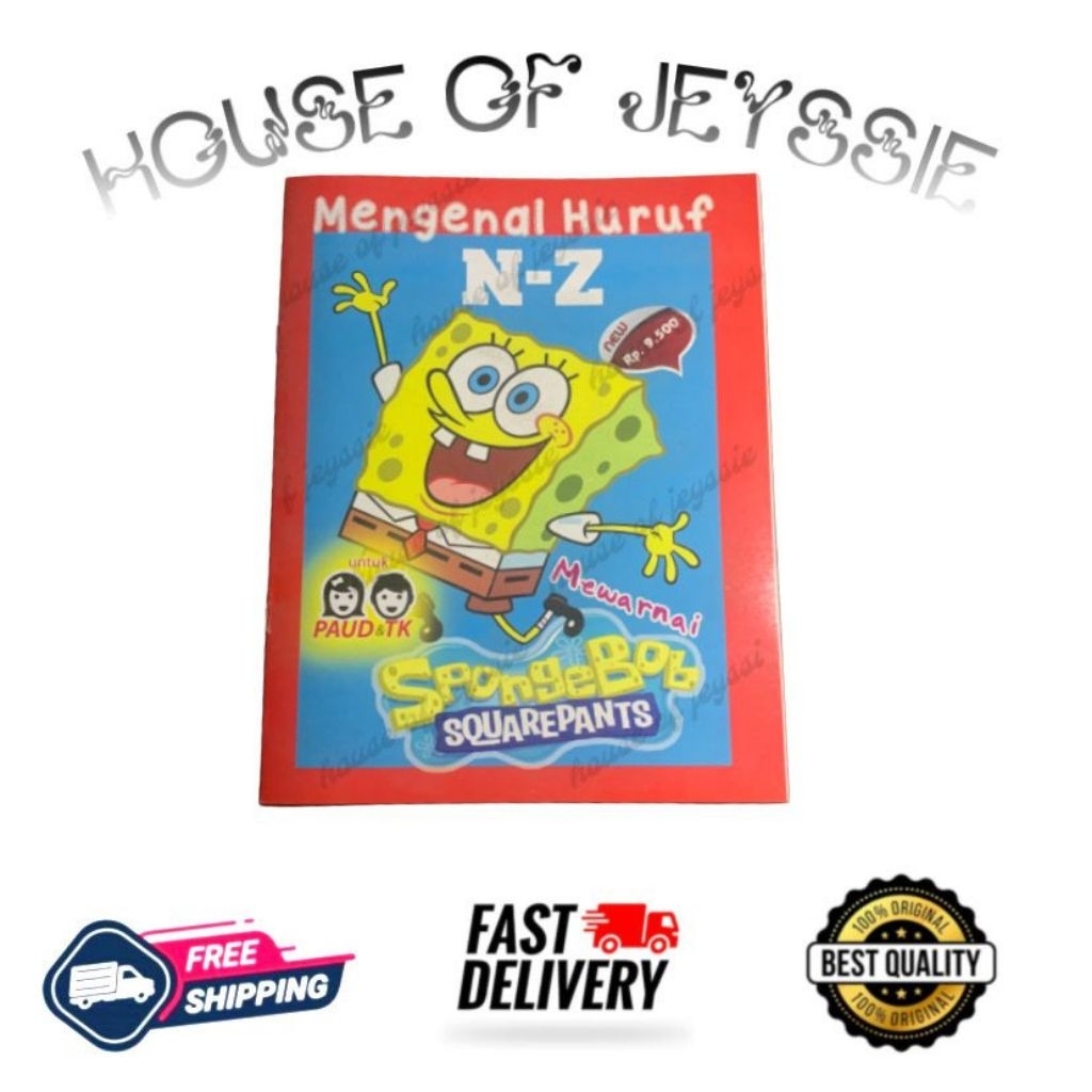 Buku anak Pintar Mewarnai - Spongebob