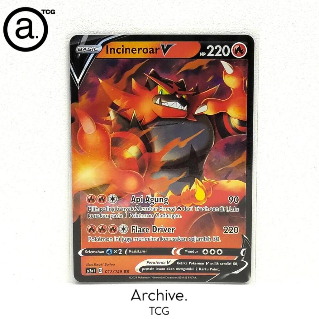 Incinerator V (017/159) Pokemon Indonesia ~ VMAX Berkilau Set A SC3A