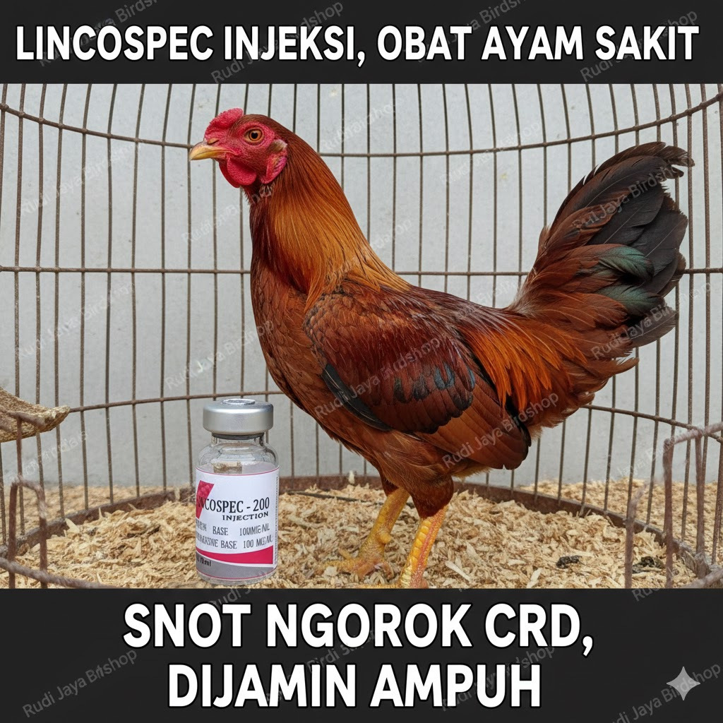 LINCONSPEC 10 ML LINCOSPEC INJEKSI OBAT AYAM SAKIT SALURAN PERNAFASAN & PENCERNAAN SNOT CRD TELO