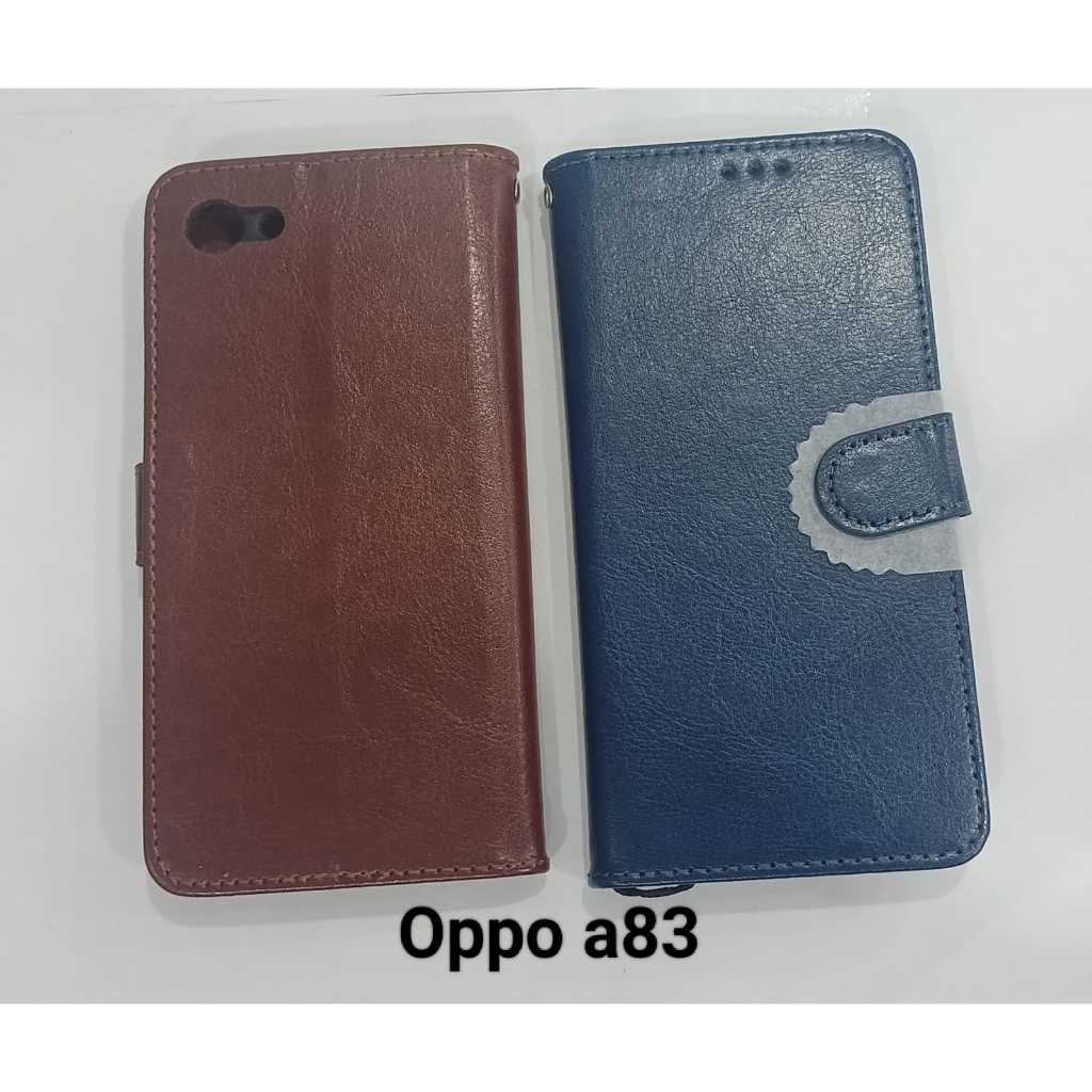 SILIKON/FLIP COVER/SOFCASE/DOMPET HP/SLOT KARTU+TALI GANTUNGAN OPPO A83