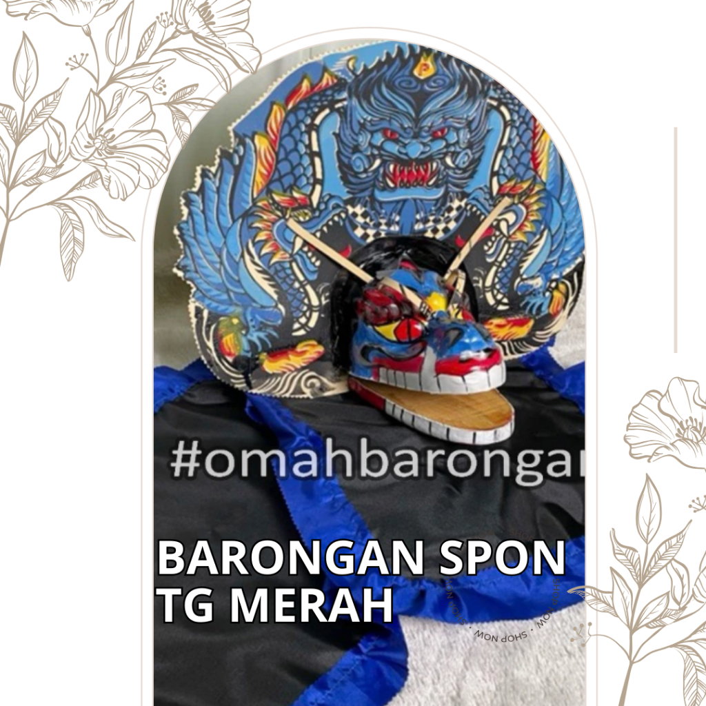 VIRALL BARONGAN SPON TG BIRU KEMUL PDK Topeng Barongan Barongan Devil Biru Spon Ukuran Tanggung Free