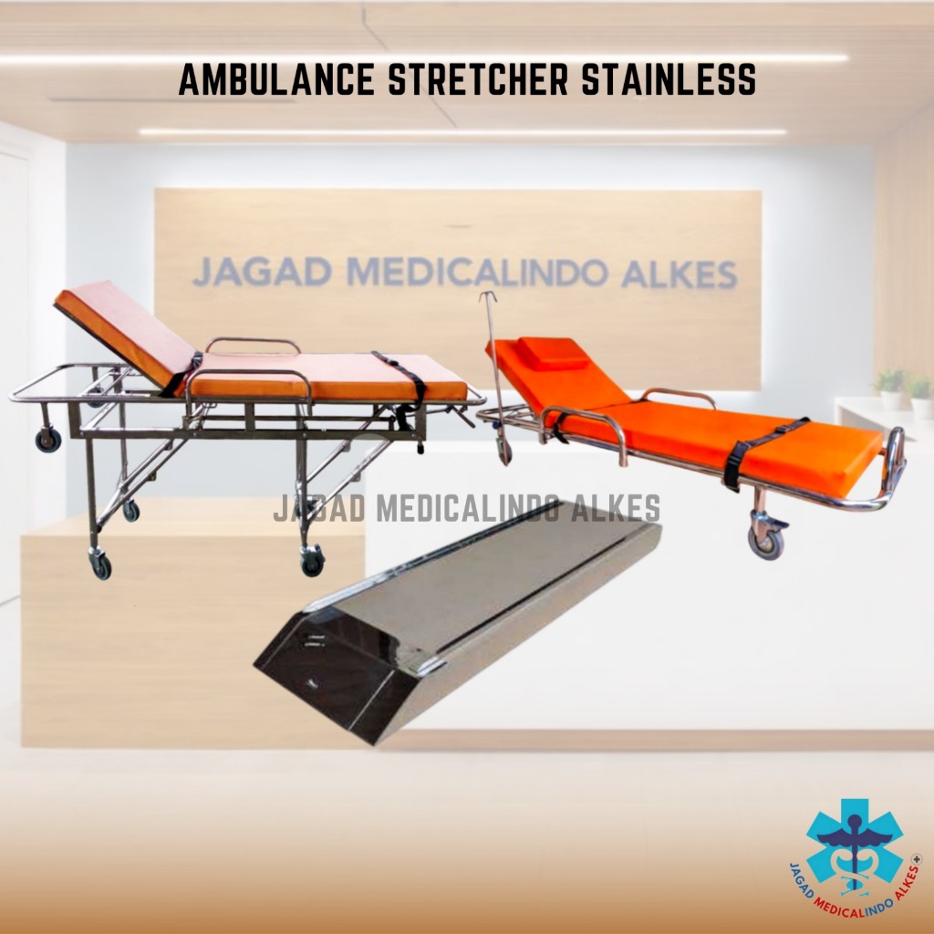 Strecher Ambulance Brankar Dorong Ambulance Strecher Ambulnace Stainless