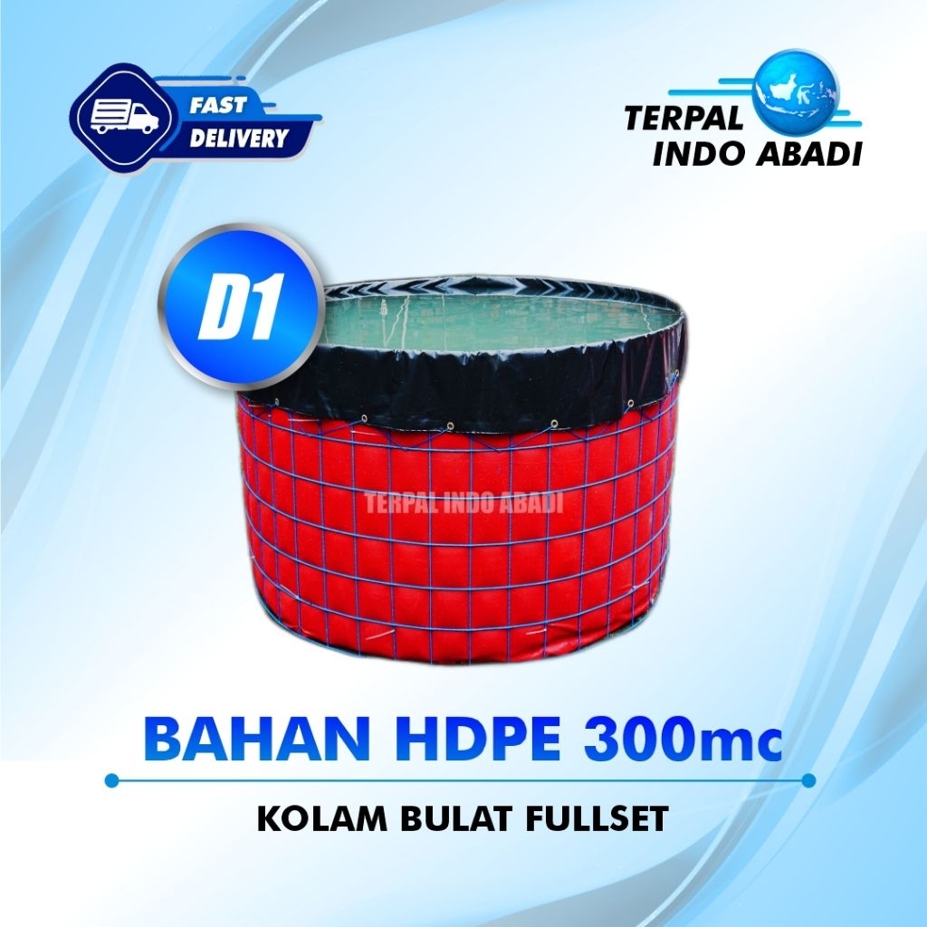 KOLAM BULAT D1 FULLSET HDPE 300 MICRON