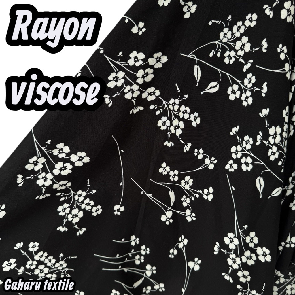 kain rayon viscose premium - rayon motif - rayon meteran {RYO}