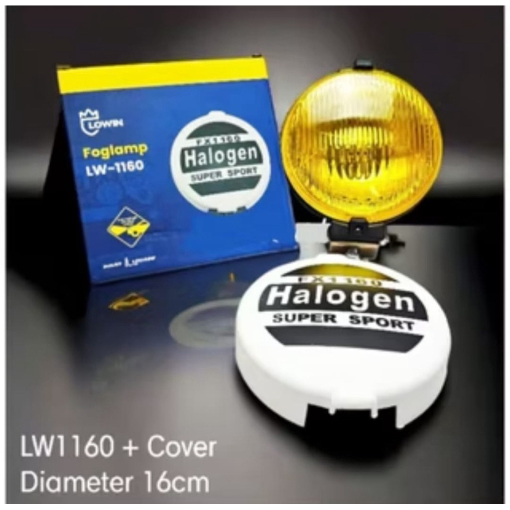 Foglamp LOWIN LW-1160 Bulat ( Yellow dan Clear )