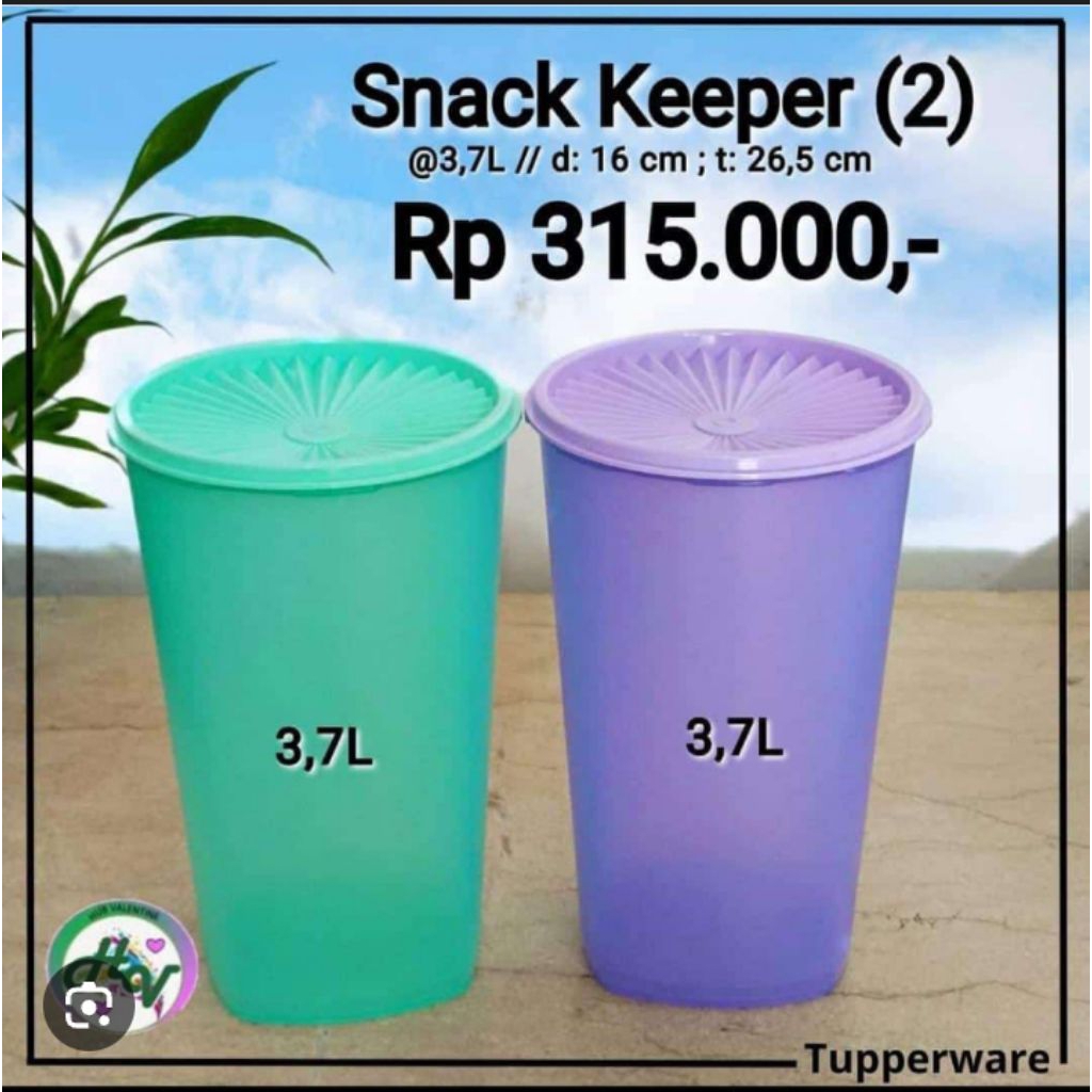 Snack keeper tupperware / toples tupperware