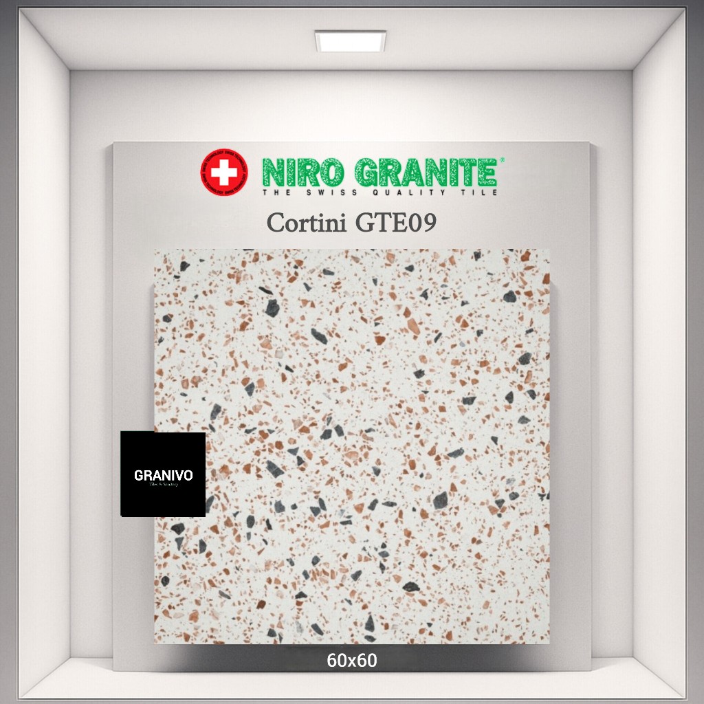 NIRO GRANITE / GRANIT TILES / TILE TERRA ARTE GTE09 / GTE 09 - CORTINI MATT / MATTE / MOTIF TRASO / 