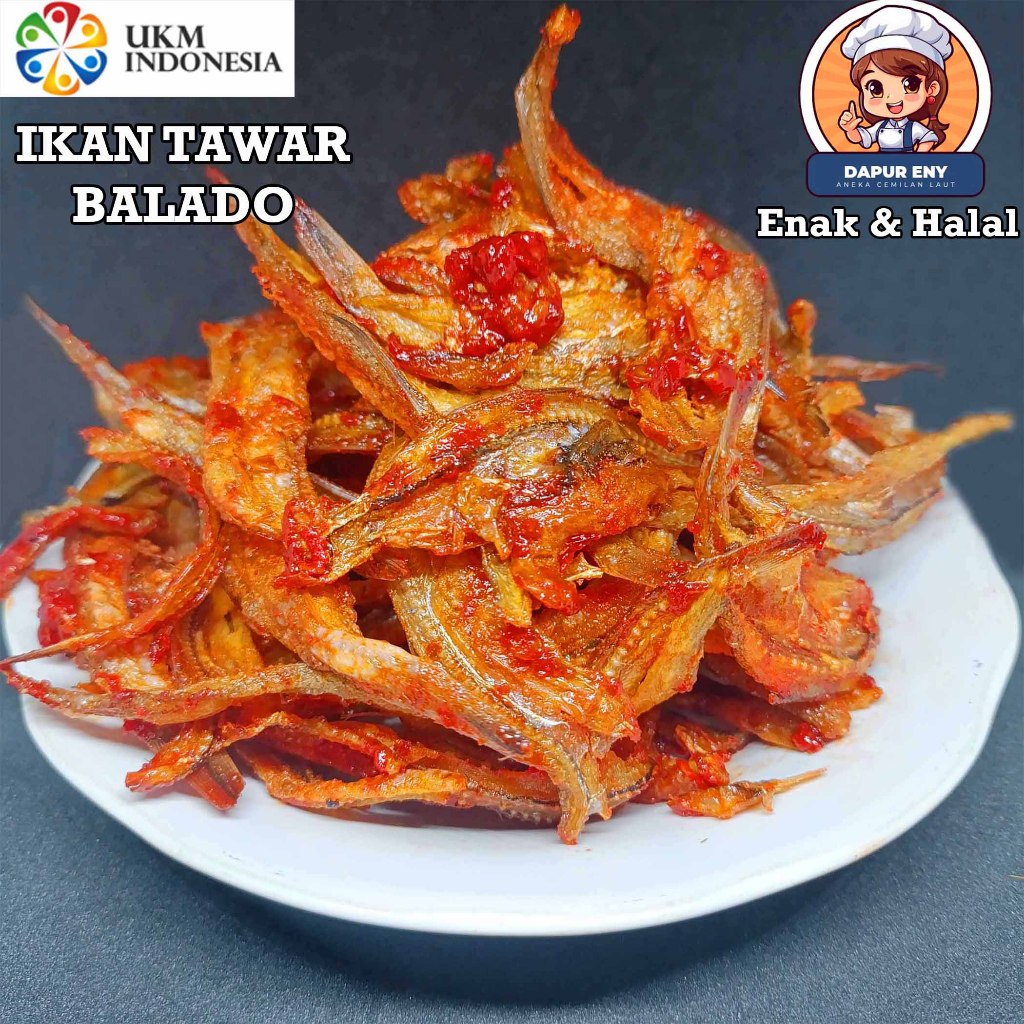 IKAN BALADO KERING ENAK KRIUK MATANG SIAP SAJI PEDAS MANIS lauk makan instan kering tahan lama