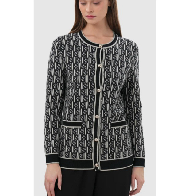 New monogram knit cardigan • Agan.co
