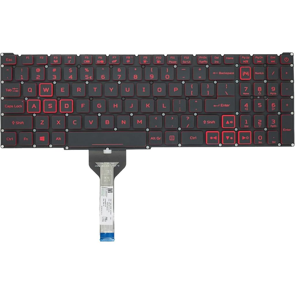 KEYBOARD Nitro 5 AN515-57 AN515-45 AN515-56 AN515-57 AN515-58 Red Backlight