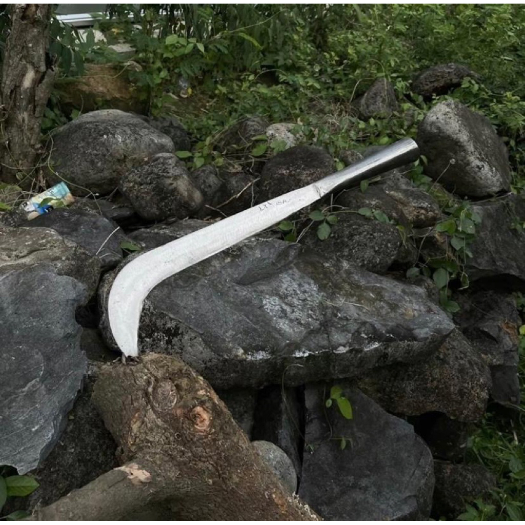 Pisau rumput finishing halus pande jawa asli berkualitas