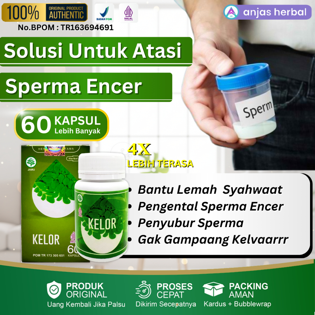 Obat Pengental Sperma Encer Ampuh Vitamin Kesuburan Pria Penyubur Sperma Sedikit Azoospermia Dankelo