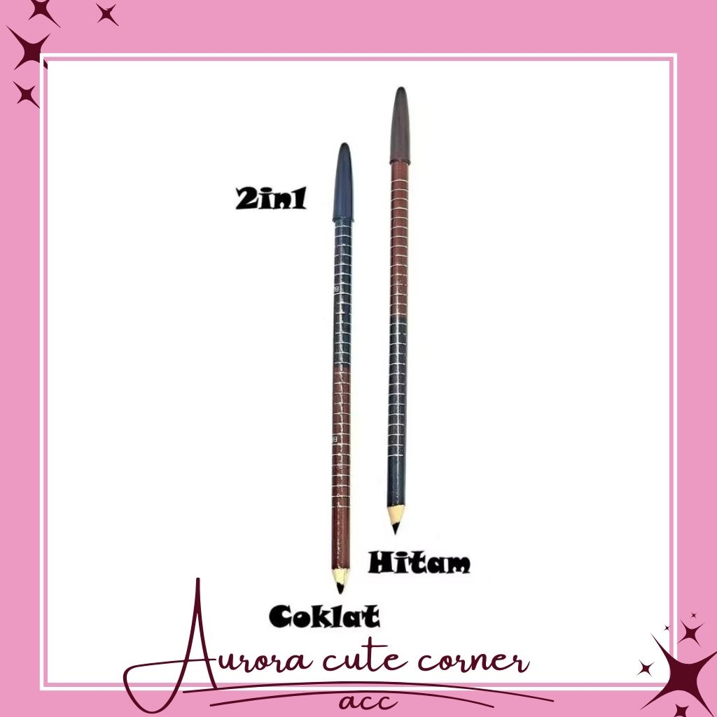 Eyebrow 2 in 1 celak alis cela alis kosmetik mata