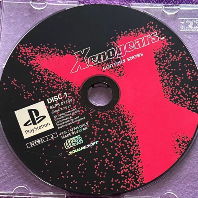 kaset ps1 ori japan xenogears disc 1