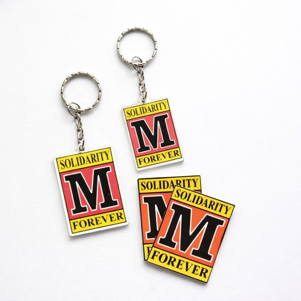 KEYCHAIN SOLIDARITY FOREVER |Gantungan kunci M SOLVER