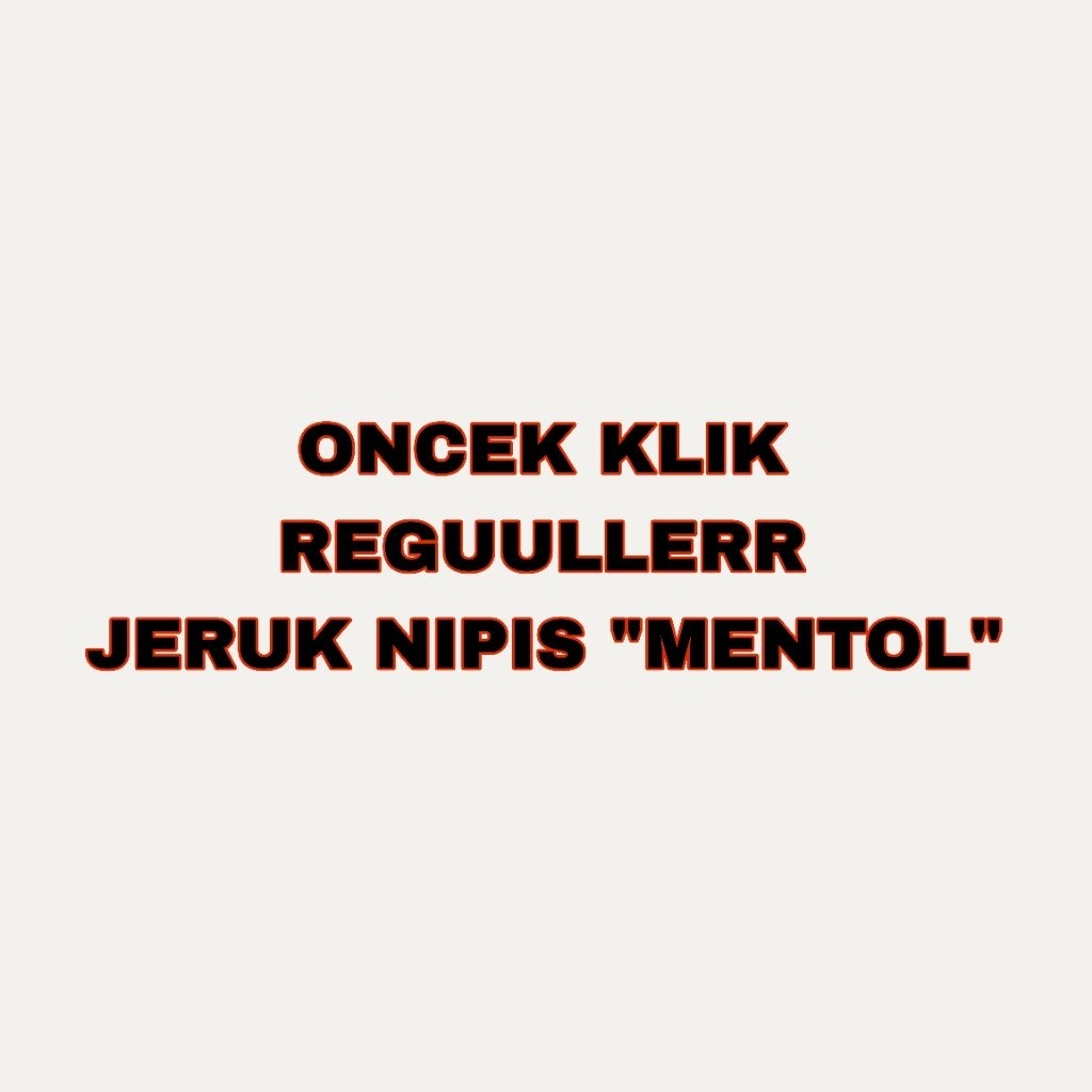 Oncek klik Re9uleer Mentol