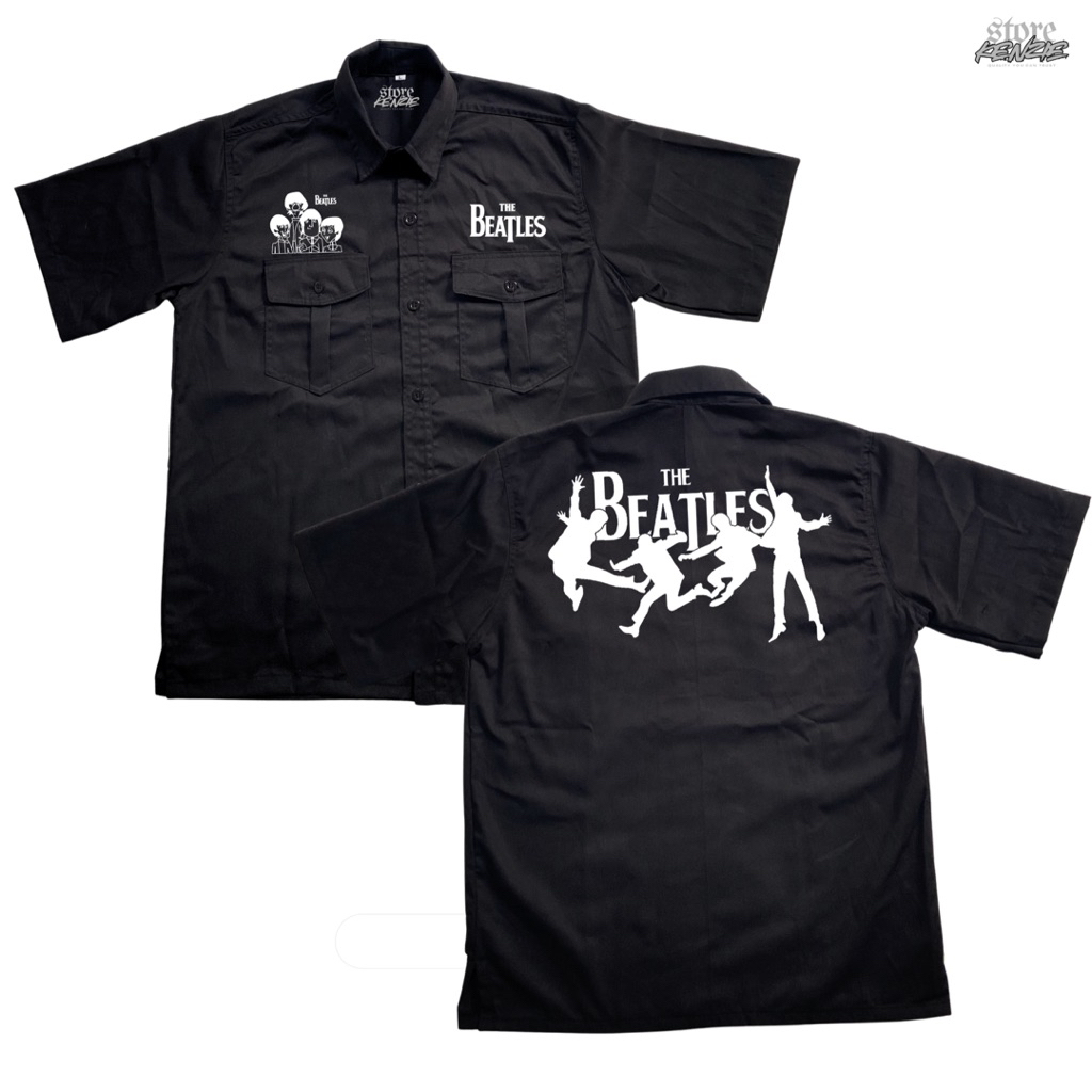 Kemeja Workshirt The Beatles | American Drill Premium | Unisex