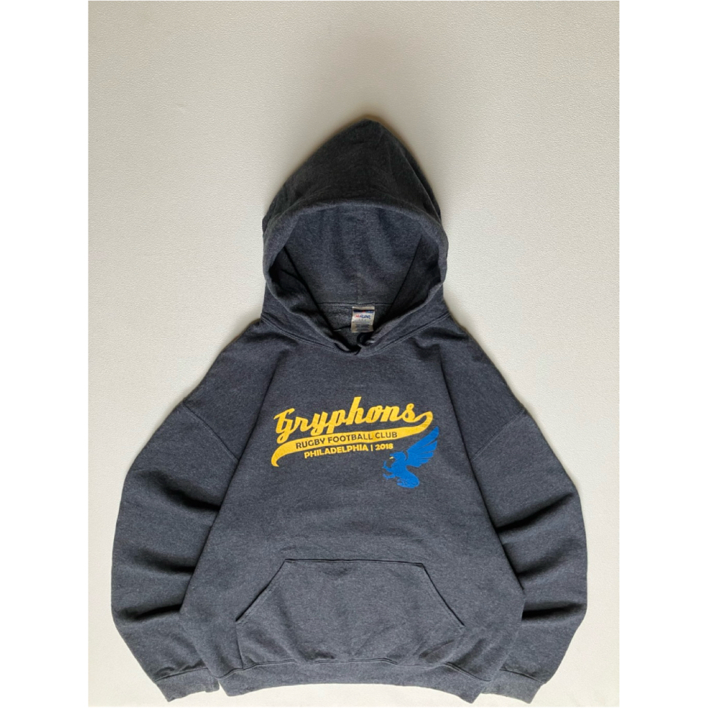 Jerzees Dark Gray Misty Art Hoodie / CC205