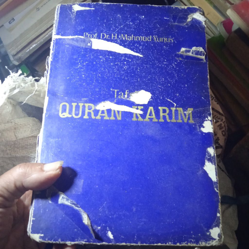 kitab Ustadz Mahmud Yunus, Tafsir Quran Karim, kitab original jadul, jilid hard cover