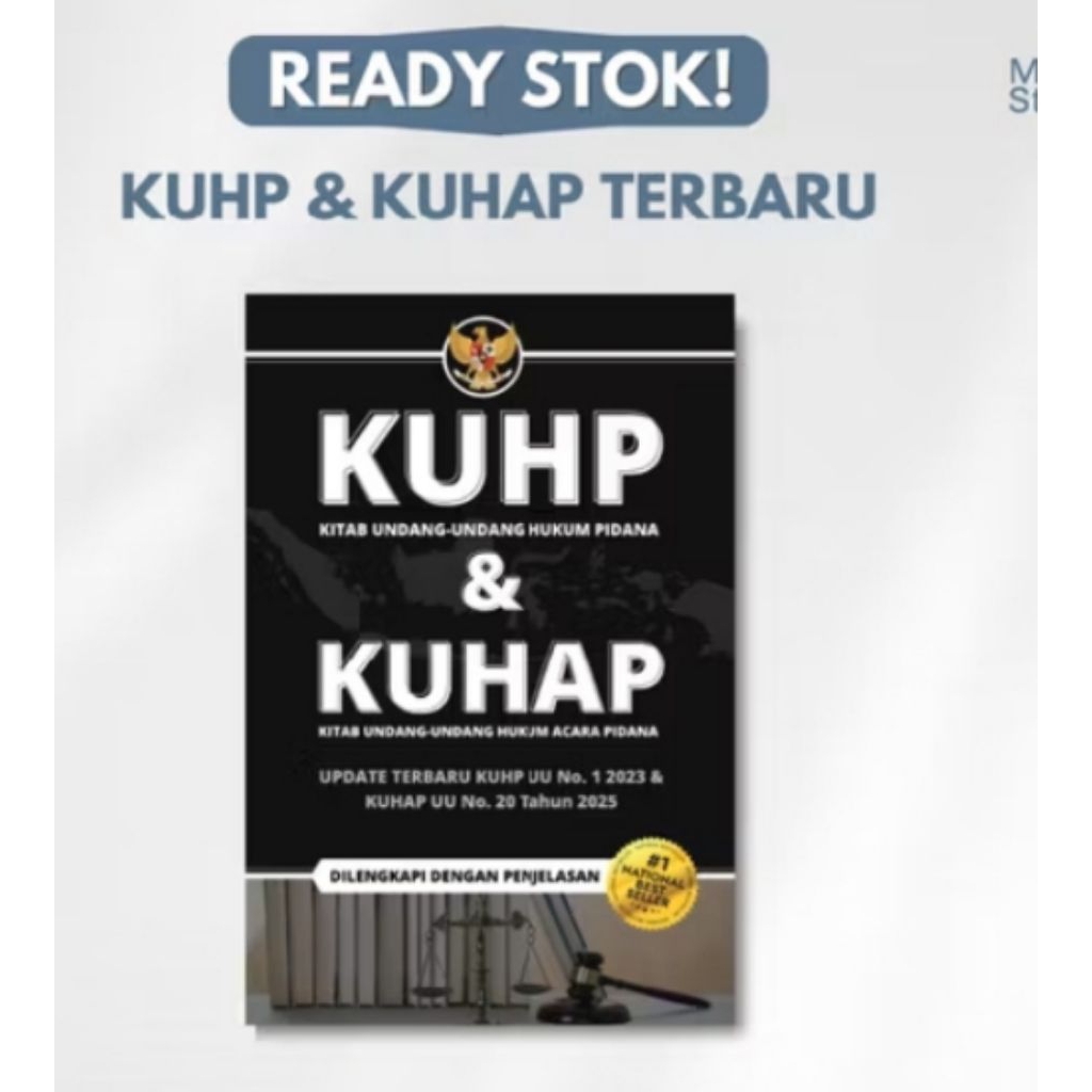 BUKU KUHP DAN KUHAP KITAB UNDANG UNDANG HUKUM PIDANA DAN KITAB UNDANG UNDANG HUKUM ACARA PIDANA UPDA