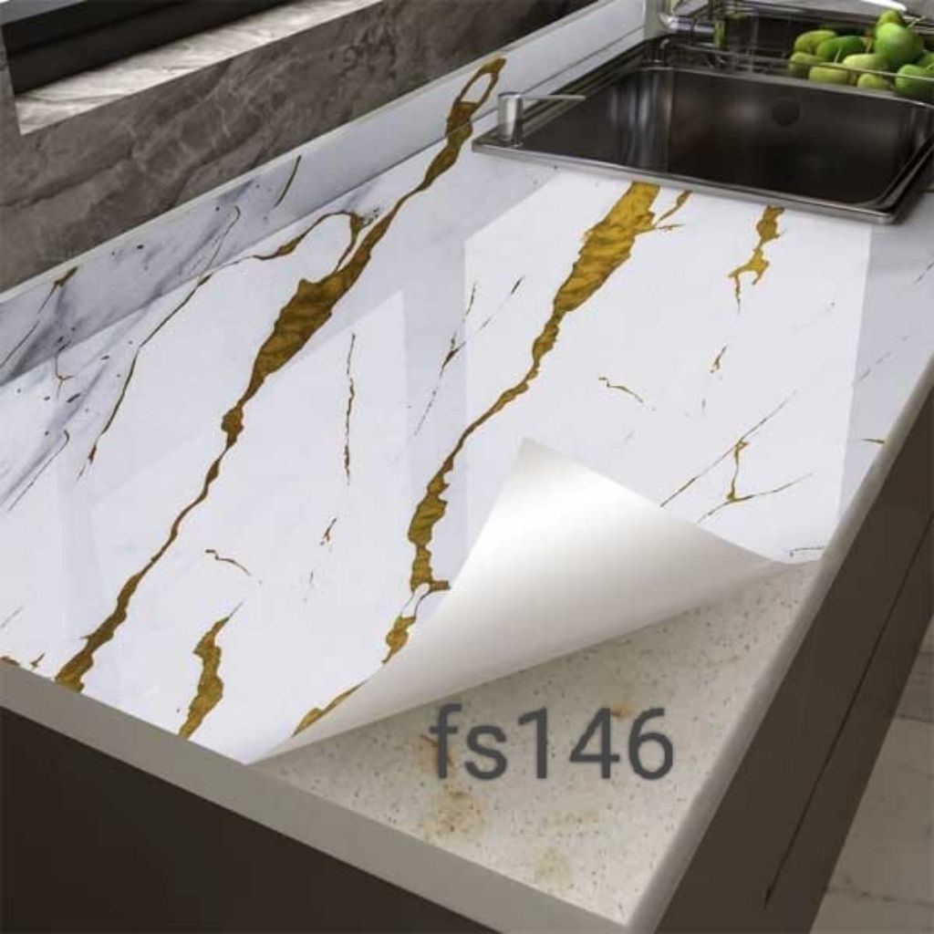 WALLPAPER STIKER/HPL STIKER/WALLPAPER STIKER MARMER PUTIH/HPL STIKER MARMER PUTIH GLOSSY/WALLPAPER S