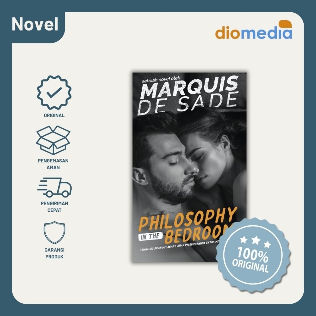Novel |  Philosopy in The Bedroom Karya Marquis de Sade | Penerbit Diomedia