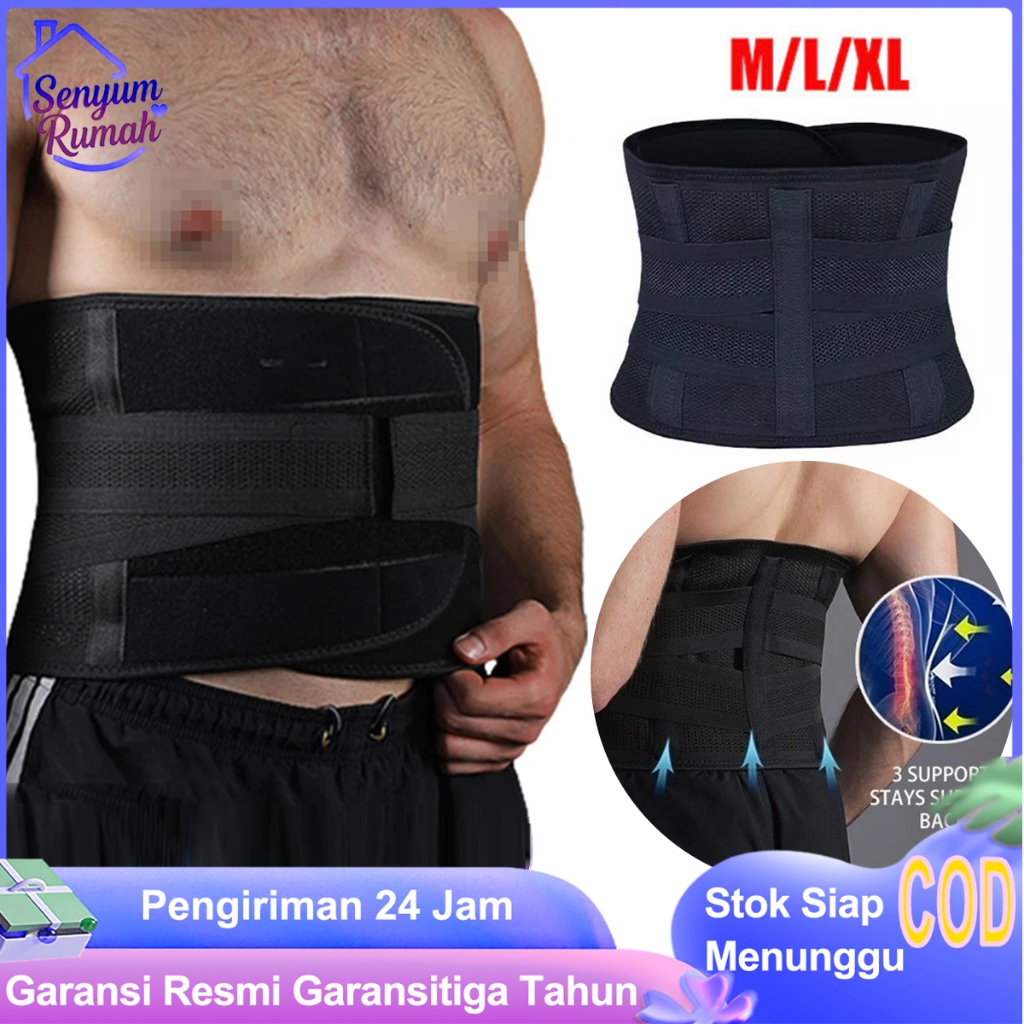SENYUM RUMAH Korest Lumbal Korset nyeri pinggang / Korset Sakit Pinggang/ Korset Hnp / Korset LBP / 
