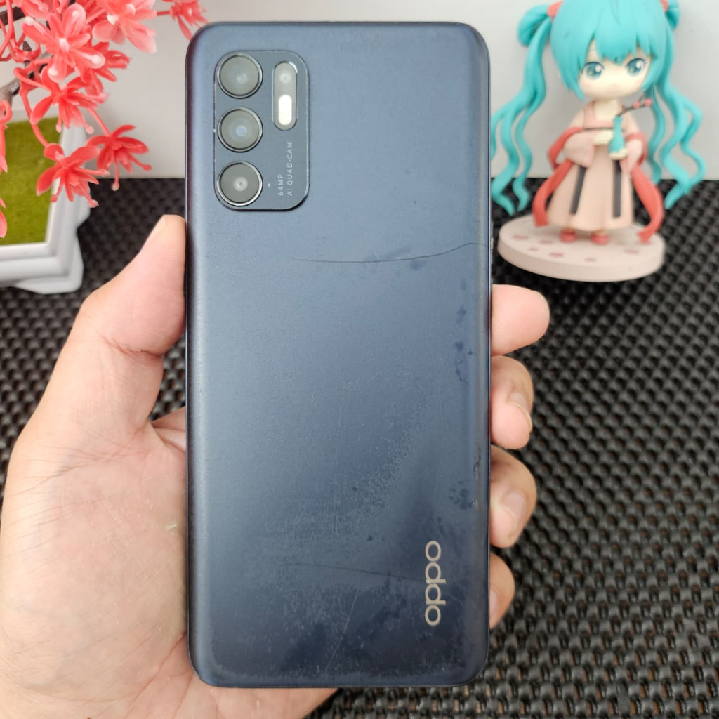 Oppo Reno 6 4G 8/128 Resmi Full Original Bekas Second Siap Pakai Fungsi Normal