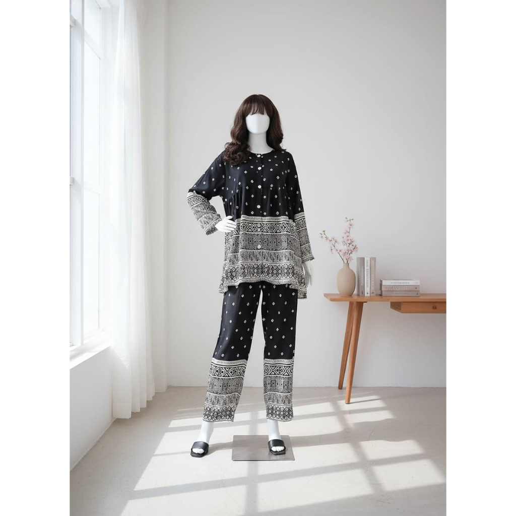 Lunaci Zoya Piyama wanita/Baju tidur/Baju menyusui