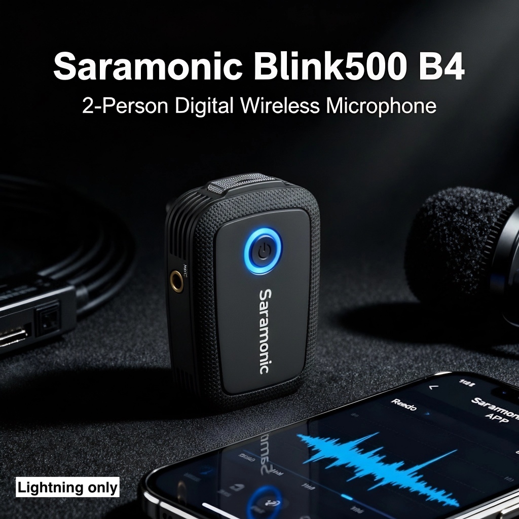 Saramonic Blink500 B4 2 Person Digital Wireless Microphone  [Lightning Only] Omni Lavalier Clip On