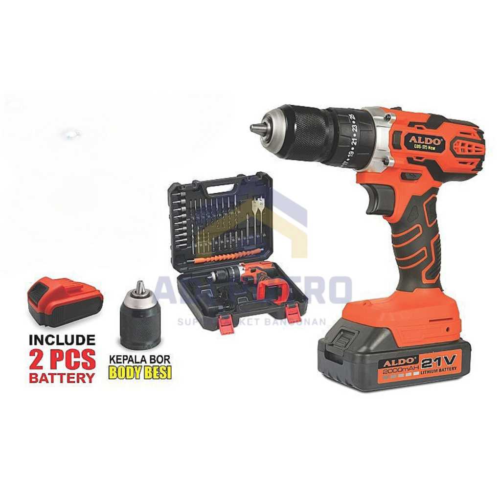 BOR CORDLESS DRILL 10MM ALDO CDS-175