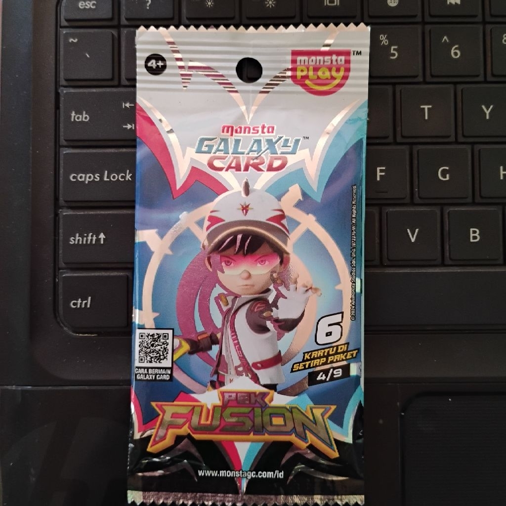 kartu Boboiboy Monsta galaxy card original pek fusion solar