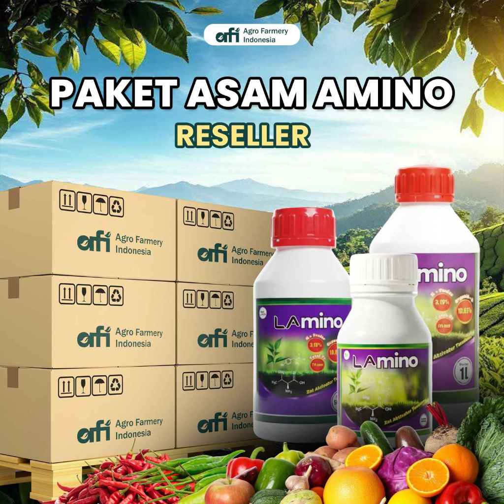 [PAKET RESELLER] LAmino Zat Aktivator Tanaman - Asam Amino Asam Fulvat Nutrisi Mikro Padi Buah Sayur