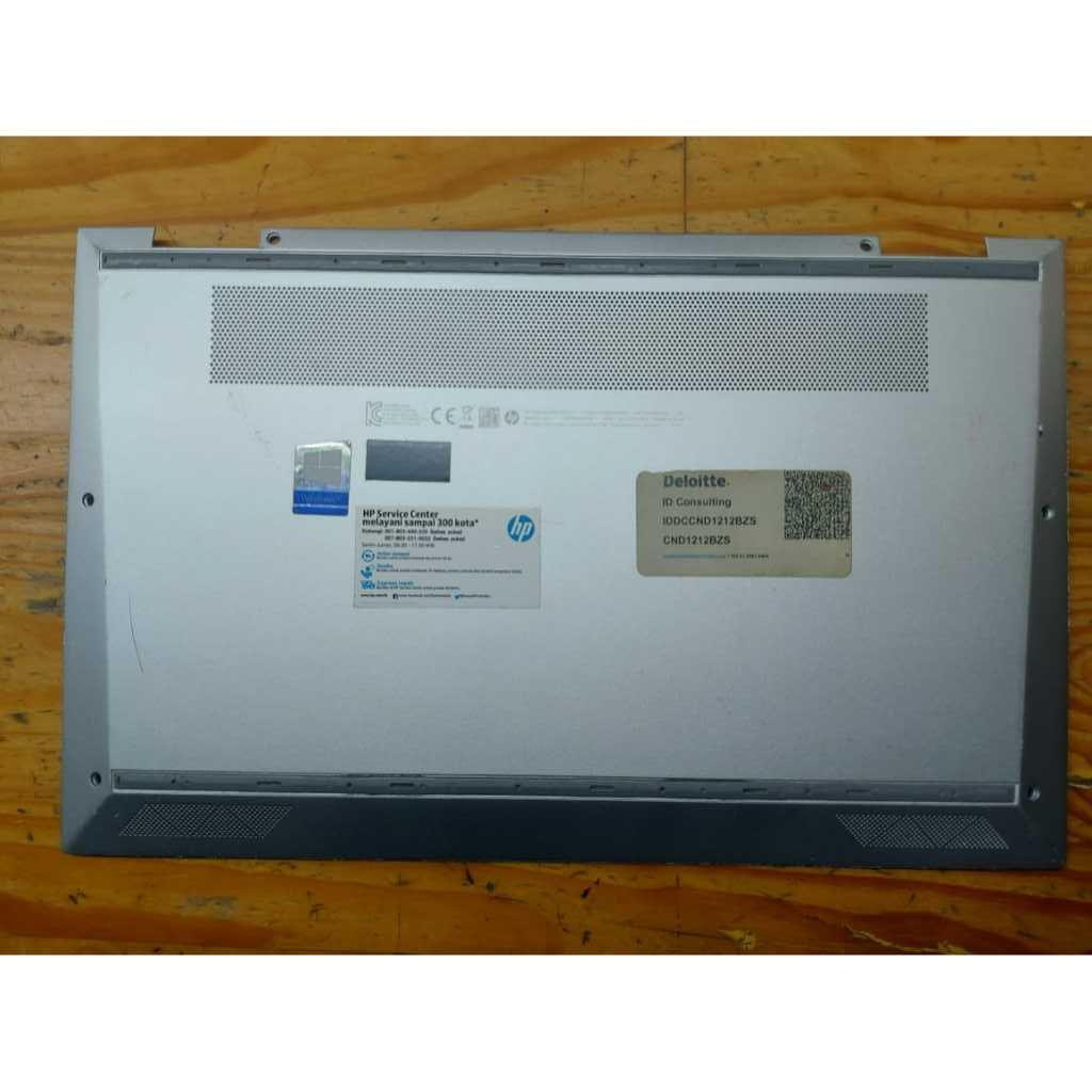 Bottom Case Casing Bawah Laptop HP Elitebook X360 1030 G7 Second Original Silver 13.3 Inch Minus kar