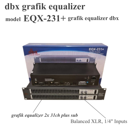 EQUALIZER DBX EQX231 + SUBWOOFER / EQX 231+ SUB NEW