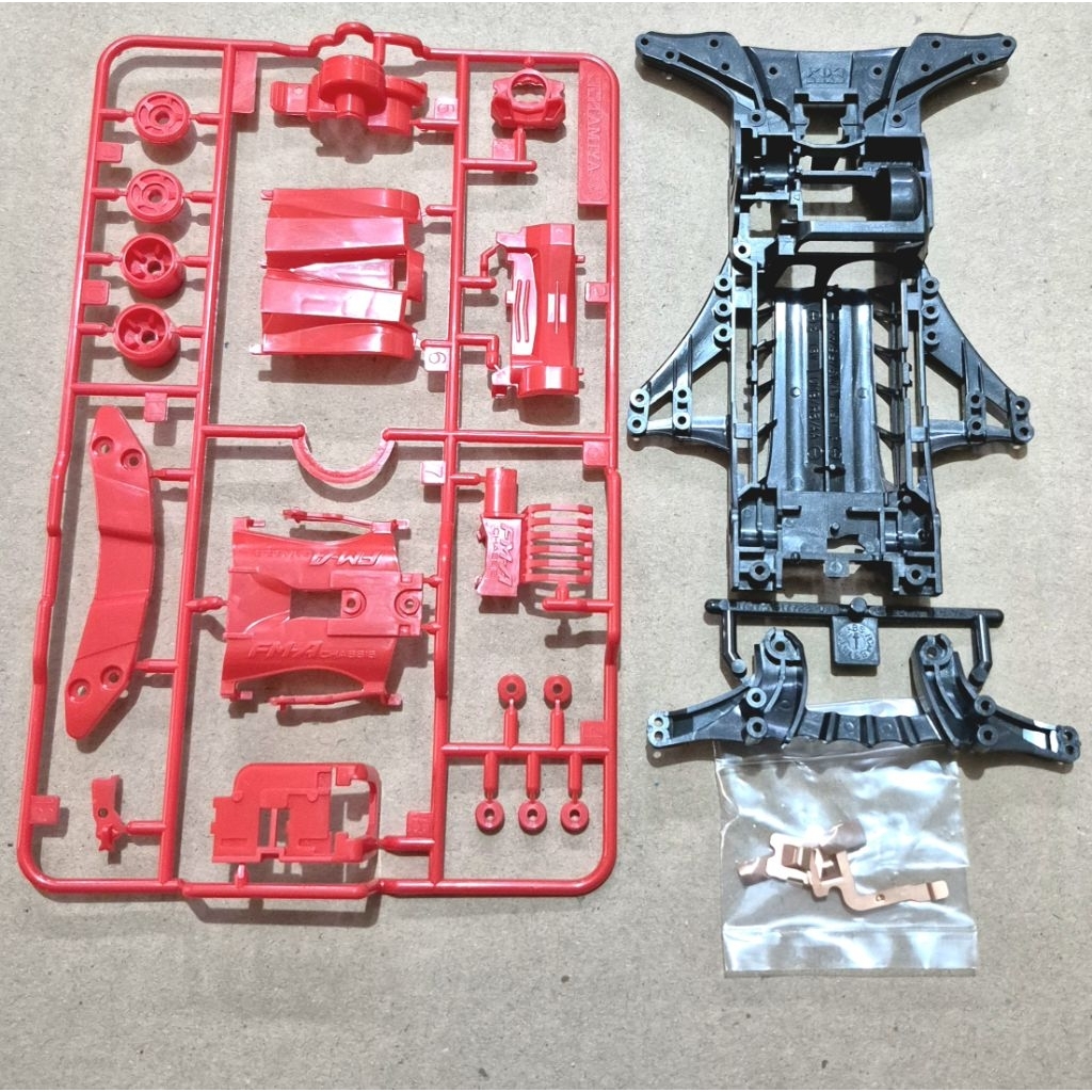 Chassis FMA grey metalic original chassis+akar+gearbox+terminal FM-A chassis