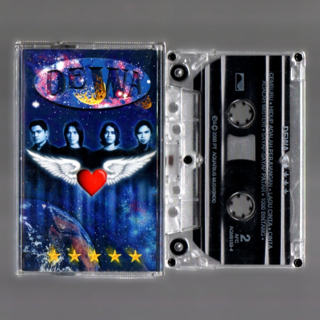 Kaset Pita Band Indonesia - Dewa 19 // Bintang Lima - Tape Tested
