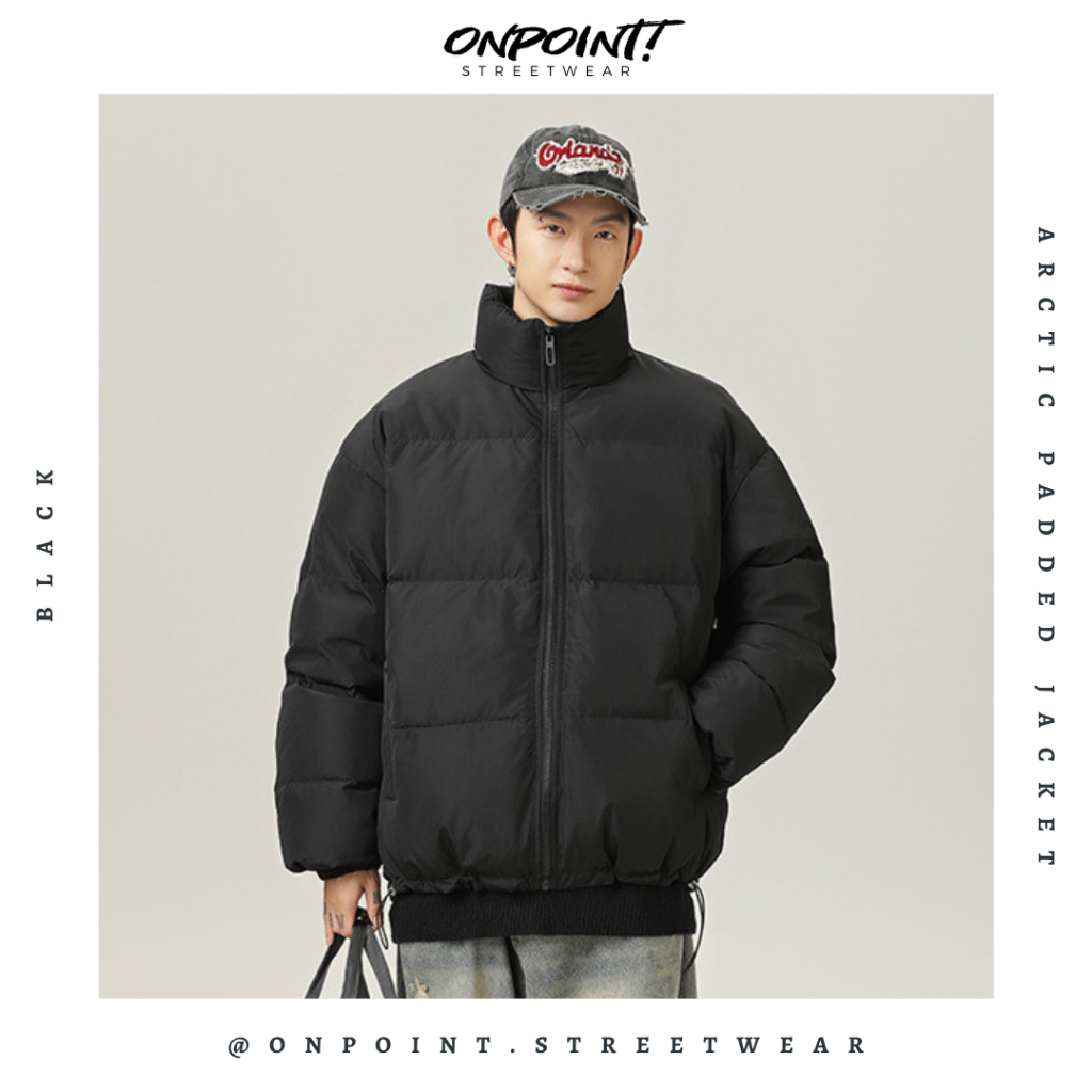 Arctic Padded Jacket - jacket pria winter musim dingin oversize coat padded zipper hoodie boxy coat 
