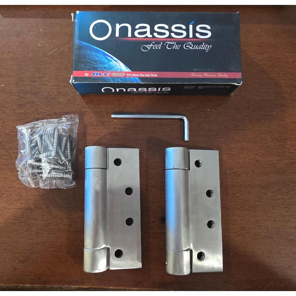 SPRING HINGE ONASSIS 433 SS SUS304 / Engsel Pintu Hidrolik / Engsel Hidraulik Onassis / Engsel Pintu
