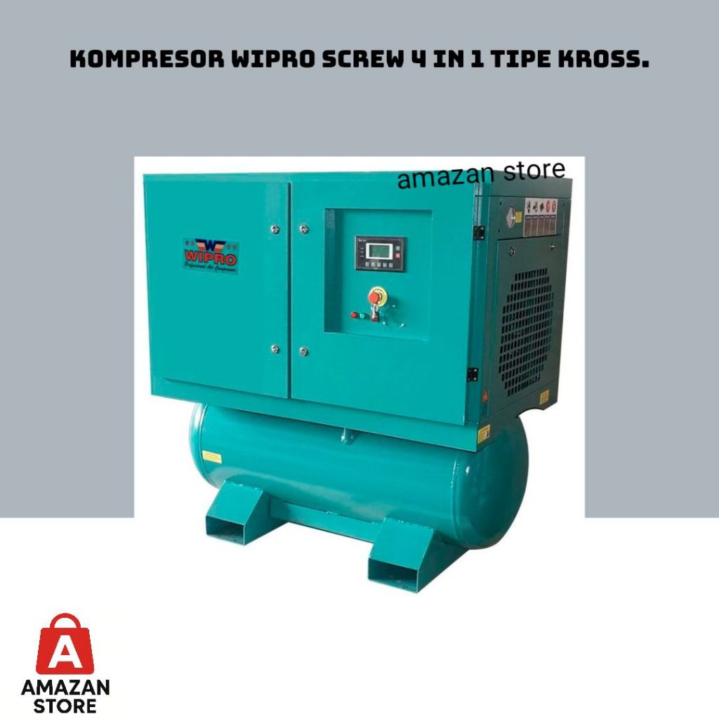 Kompresor angin 10hp 20hp 30hp WIPRO tipe kross Kompresor Screw 4in1