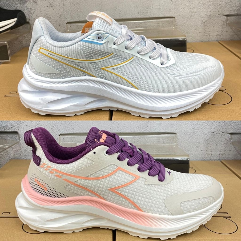 DIADORA PEORA WOMENS RUNNING SHOES - BLUE & GREY