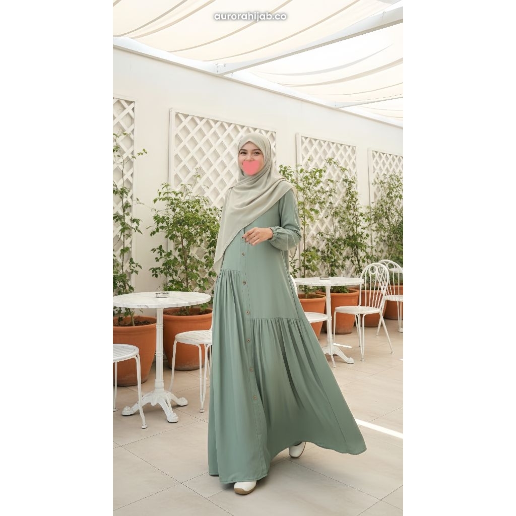 AURORA ORIGINAL SYAFIRA DRESS/ BASIC DRESS ADEM NYAMAN